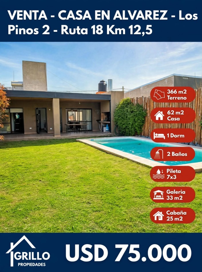  VENTA - CASA EN ALVAREZ
